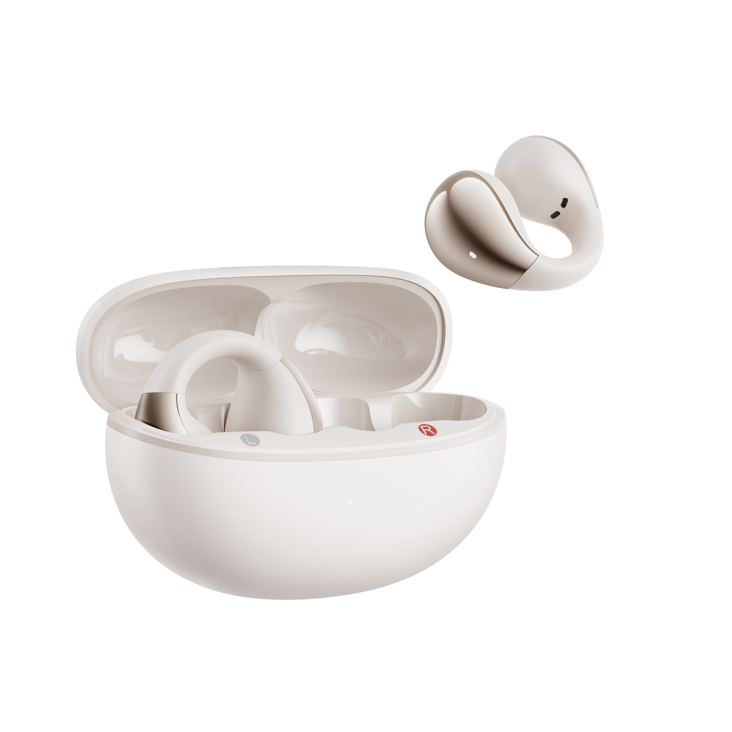 QCY Crossky C30 Open-Ear Clip Earbuds .25 Hours of Playtime - Image 2