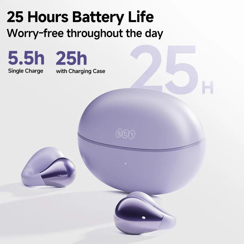 QCY Crossky C30 Open-Ear Clip Earbuds .25 Hours of Playtime - Image 24