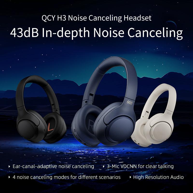 QCY H3 Wireless Headphones. 43dB Hybrid ANC. 60H Playtime - Image 9